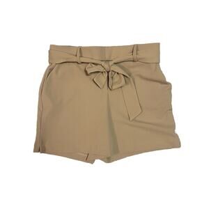 Jules & Leopold Brown Tan Professional Cute Shorts Cloth Bowtie Sz M